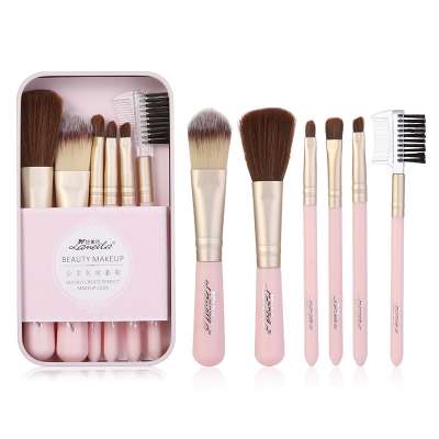 2020 6pcs pink princess make up brush set Colorful Makeup Brush Kit L0886