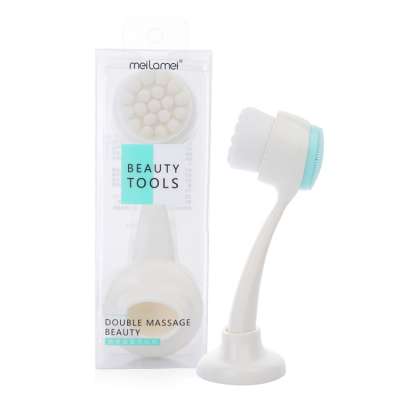 Double Head Manual Face Cleansing Brush Fine And Soft Wireless Facial Cleansing Brush Y502